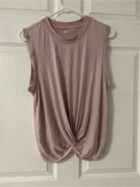 T39a- ZELLA Light Pink Sleeveless Active Top